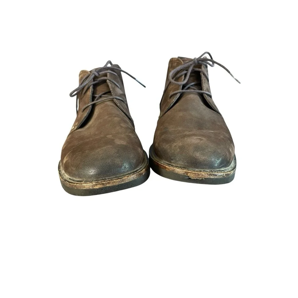 Ecco Men's Chukka‎ Brown Leather Ankle Boots Sz. 43 US 9-9.5